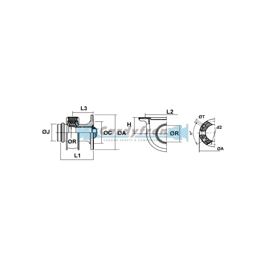 COMPLETE BEARING SUPPORT FOR MAN 2055