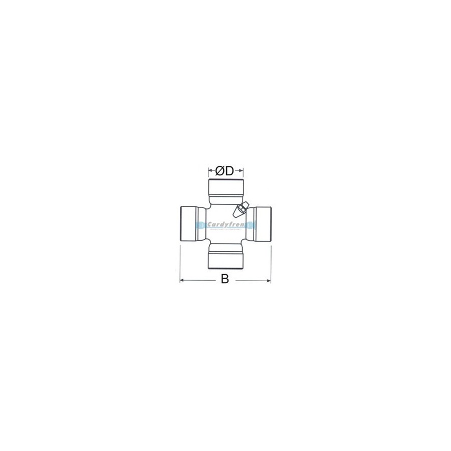 CROISILLON Ø 27 x 81,7 mm. DANA SPICER 1310 SERIES