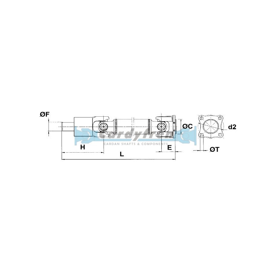 DRIVE SHAFT PIAGGIO PORTER 515 mm