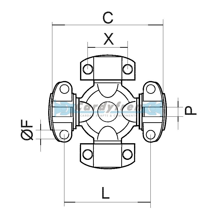 CRUZ 42,9X114,30 mm E/L DANA SPICER MECHANICS