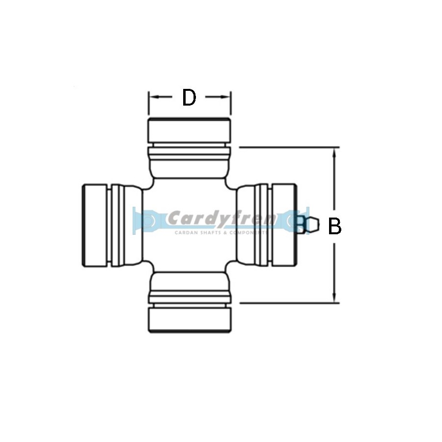 CROISILLON 29x69/72.2 GRAISSEUR AVEC ROULEMENT OPEL MONTEREY / ISUZU