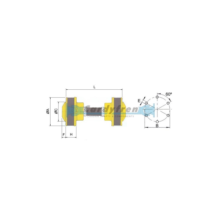 CV SHAFT HYDRADRIVE L 154 SERIES 108/113