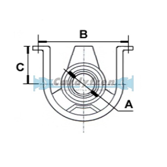 PALIER SUPPORT MB SPRINTER Ø47x196x21 H73