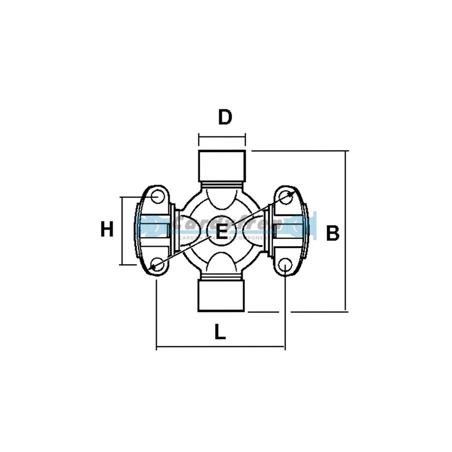 CROISILLON MIXTE 25.4x55/33.34x60.32 S.2CRL 2BP MECHANICS