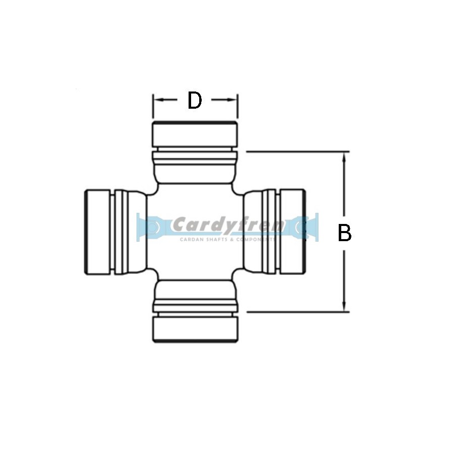 U-JOINT Ø 16x24.5/27 KAWASAKI / SERVICE FREE