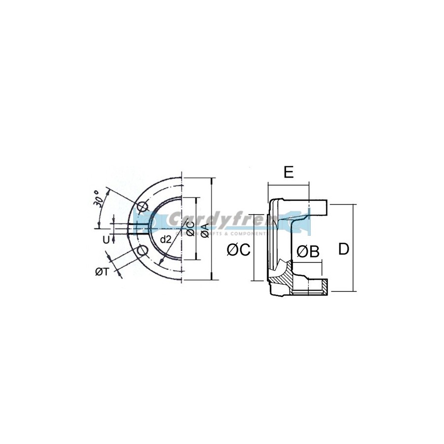 FLANGE YOKE SAE NISSAN S.1310