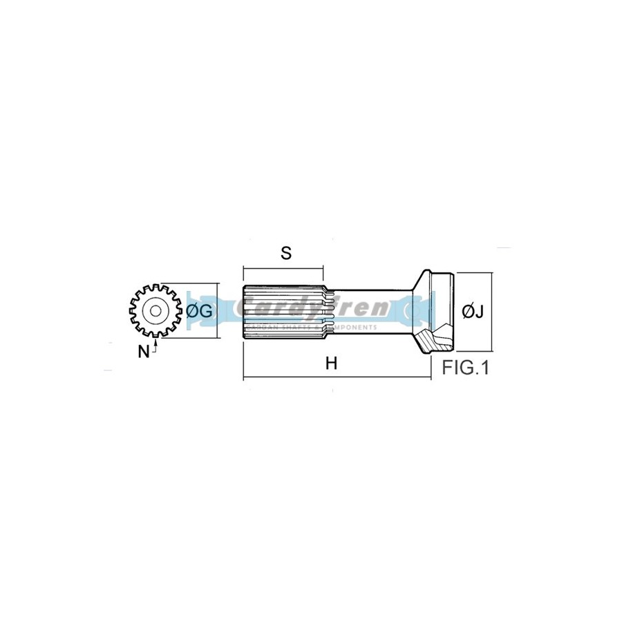 STUB SHAFT S.1300/1310