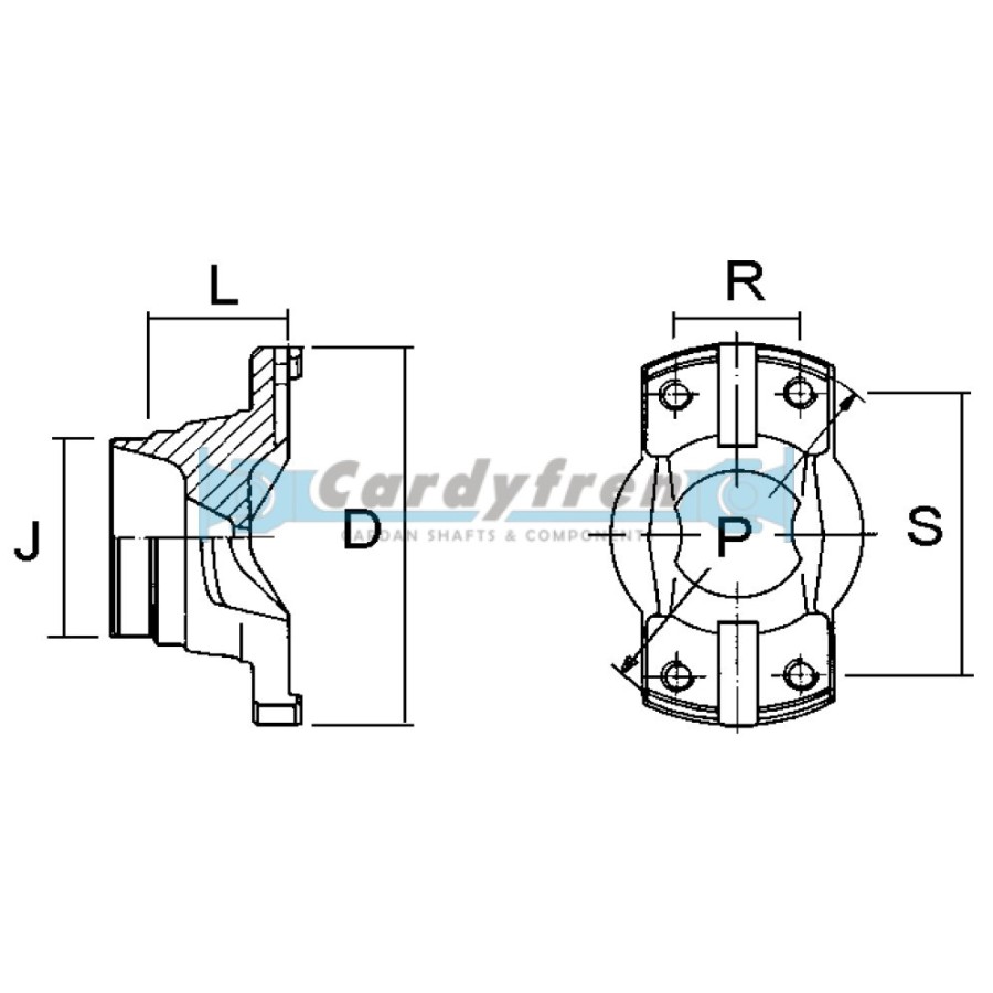 MACHOIRE BOUT MALE MECHANICS S.7C CROISILLON 148,4x49,2 mm