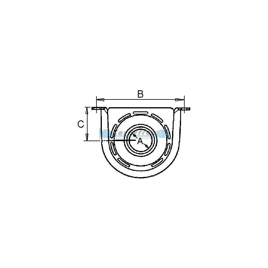 ORIGINAL CENTER BEARING FOR DRIVESHAFT IVECO DAILY REF: 42535254 / 42561251 / 93158202.