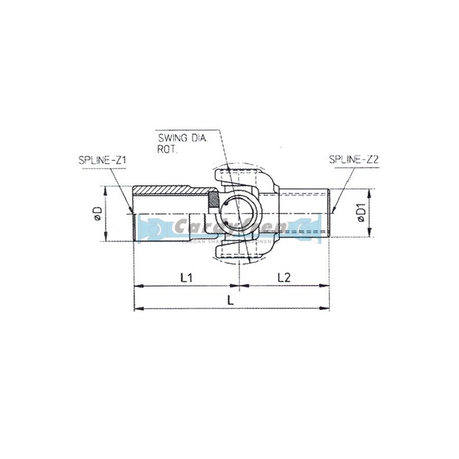 PALIER ARTICULADO O&K L308 EQ. 1599622