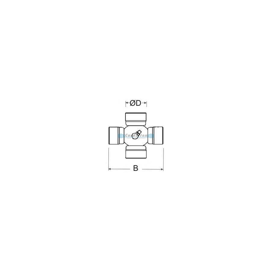 CRUZ Ø22x58 E/C SERIE ELBE 0.107