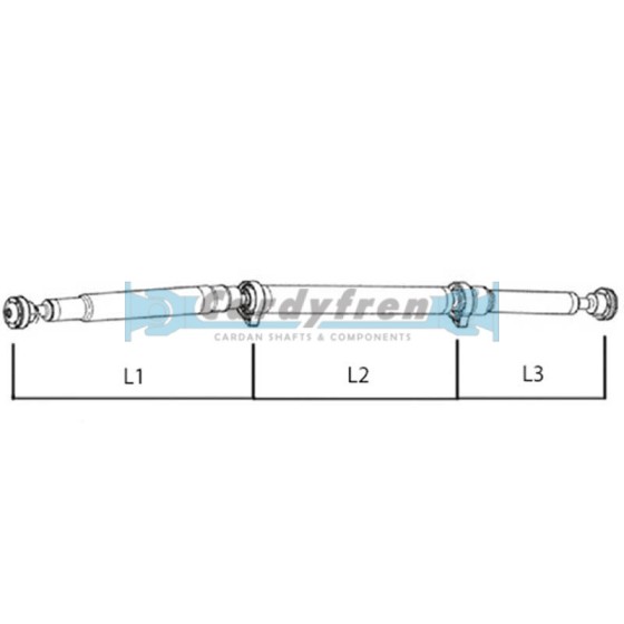 Driveshaft Land Rover Freelander II 2040mm