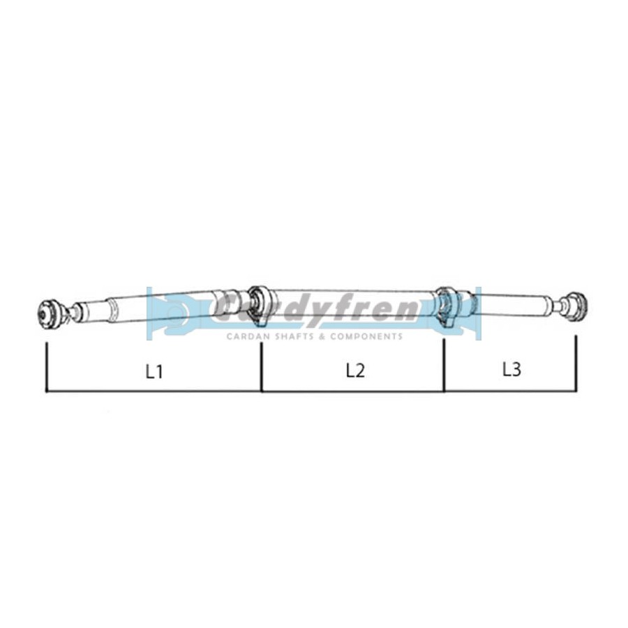 Driveshaft Land Rover Freelander II 2040mm