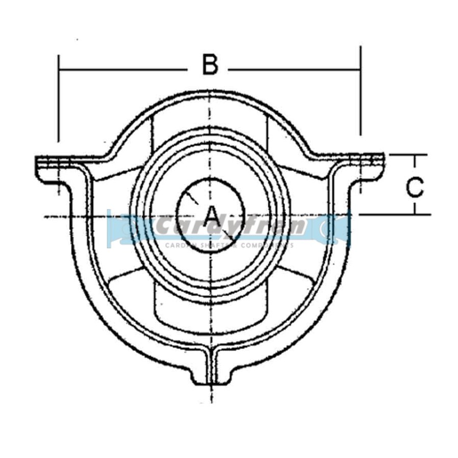 Center support bearing Mercedes Benz / Evobus