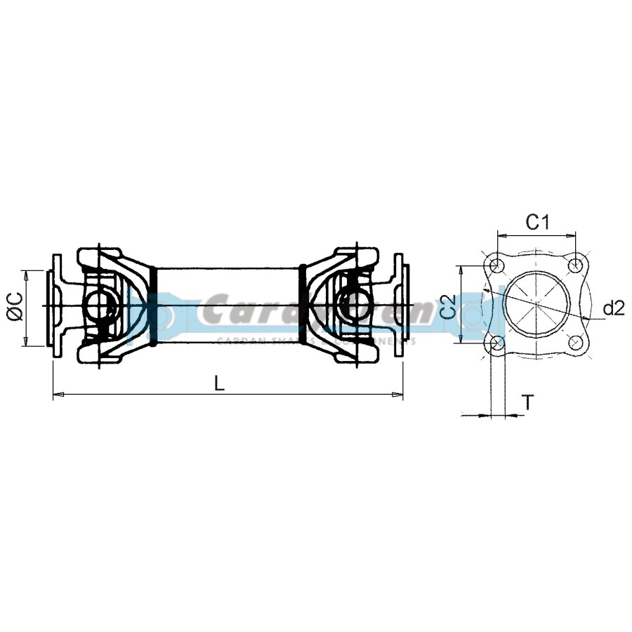 DRIVESHAFT VW VOLKSWAGEN TOUAREG SHORT LENGTH