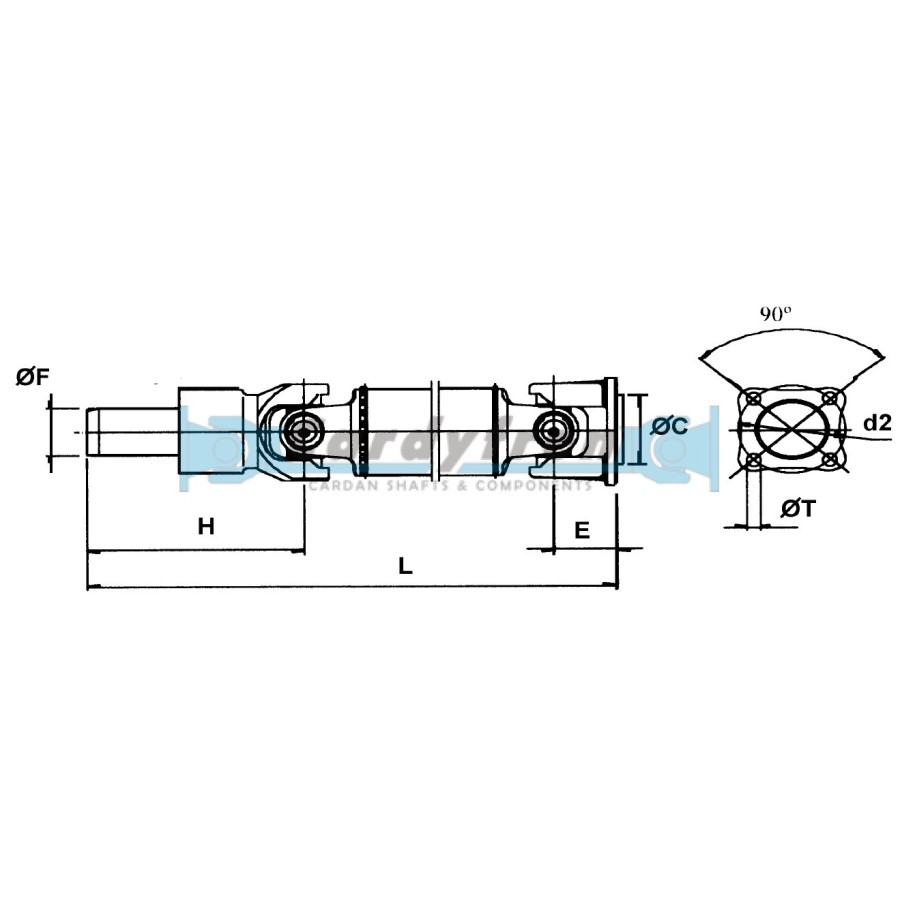 DRIVE SHAFT NISSAN SERENA 833,5 mm