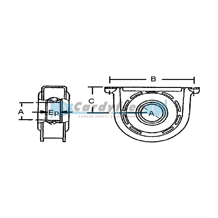 SOPORTE RODAMIENTO CARDAN VOLVO