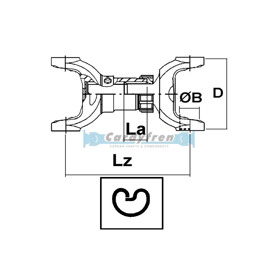 CUERPO CARDAN ALTERNATIVO SERIE 1310