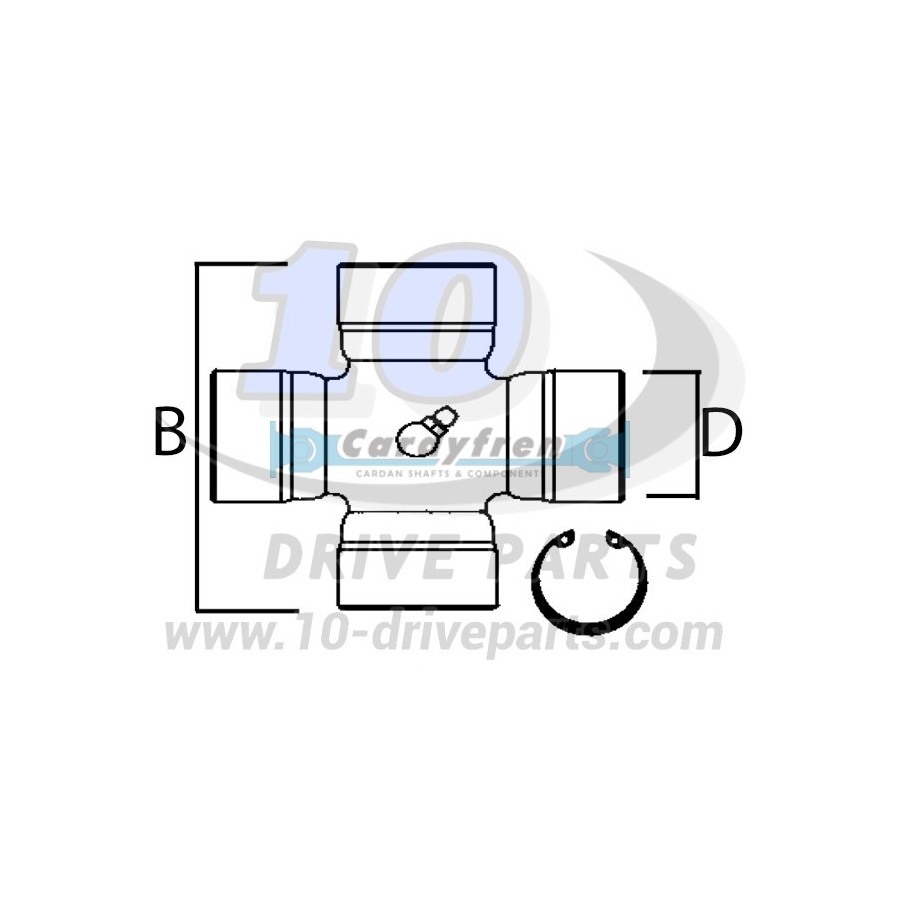 CRUZ Ø17x41 E/C SERIE ELBE 0105