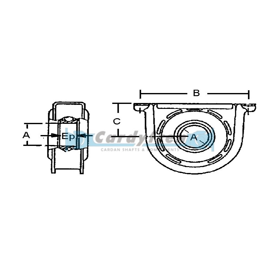 SOPORTE Ø75x20x230 C=89. (MAN O.E.) MONOTRONC 490