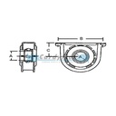 SOPORTE Ø75x20x230 C=89. (MAN O.E.) MONOTRONC 490