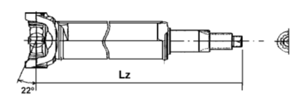 [CASE98OP012] CARDAN CASE LONGITUD L=670,3 CASE 621